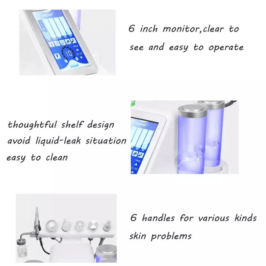 6 in 1 Hydrafacial Machine for Skin Rejuvenation - Foreverfly