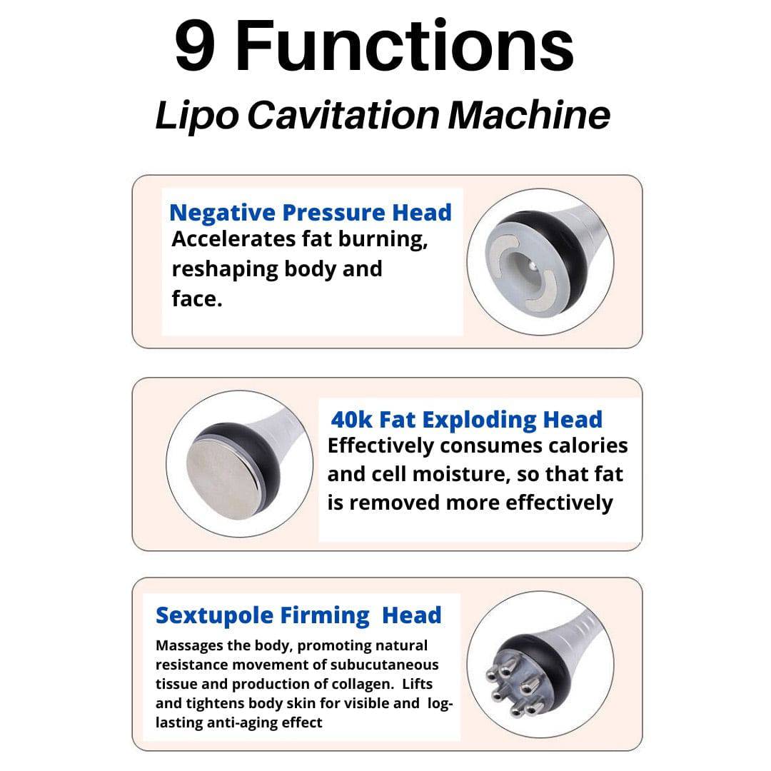 9 in 1 Cavitation Machine for Toning & Slimming - Foreverfly