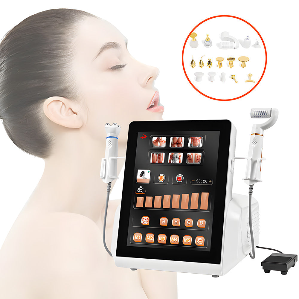 2in1 RF EMS Plasma Facial Beauty Machine Muscle Recovery Winkle Removal - Foreverfly