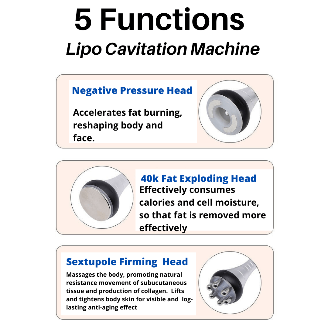 5 in 1 Fat Blasting Lipo Cavitation Machine - Foreverfly