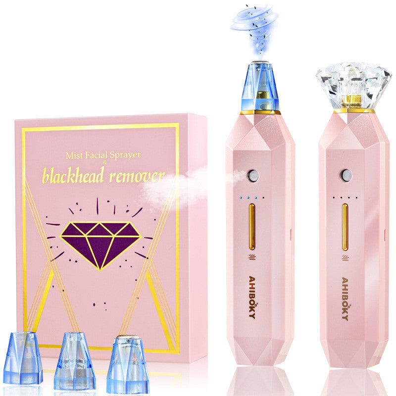 2-IN-1 Blackhead Remover Vacuum Pore Cleaner Acne Remover Mist Facial Sprayer Skin Mouisture Nose Face Deep Cleansing Skin Care - Foreverfly