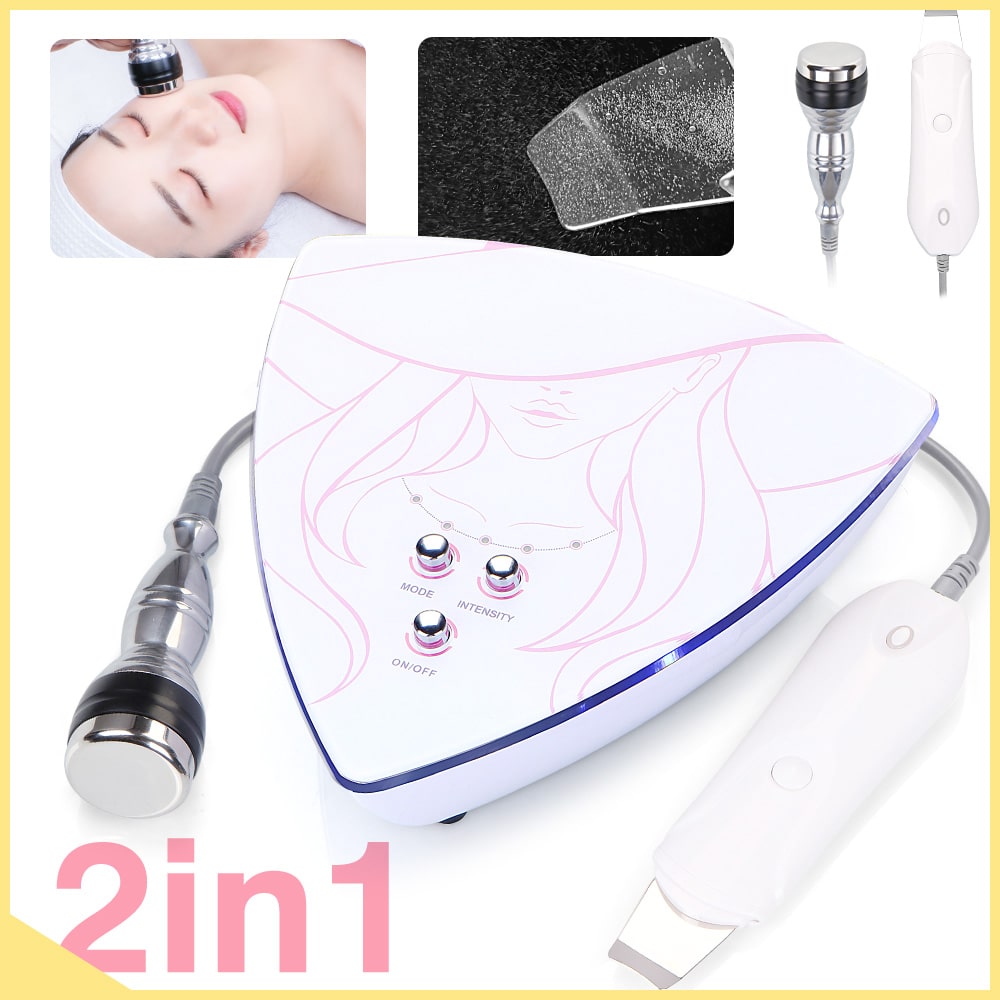 2 In 1  3MHz Ultrasonic Skin Scrubber - Foreverfly