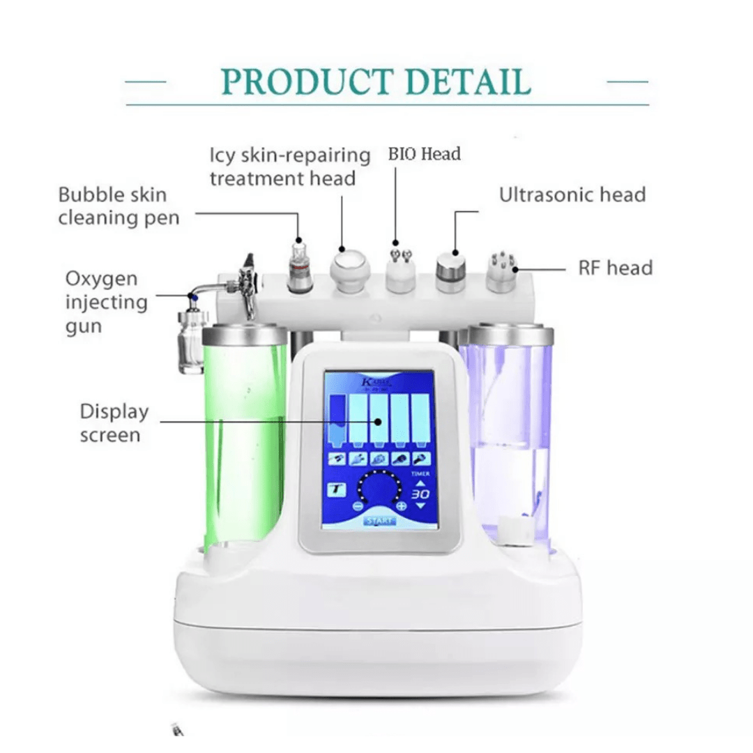 6 in 1 Hydrafacial Machine for Skin Rejuvenation - Foreverfly