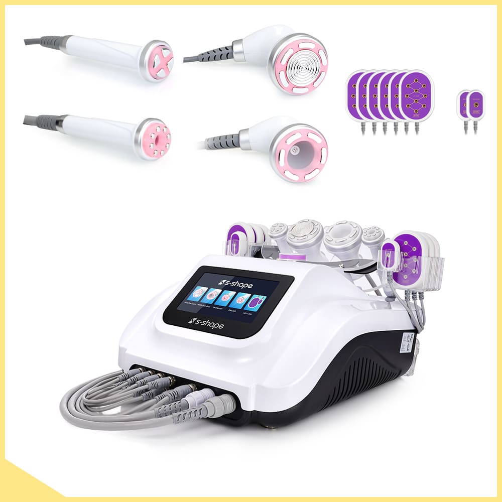 30K  6 In 1 S Shape Cavitation Machine With Lipo Laser 5mw - Foreverfly