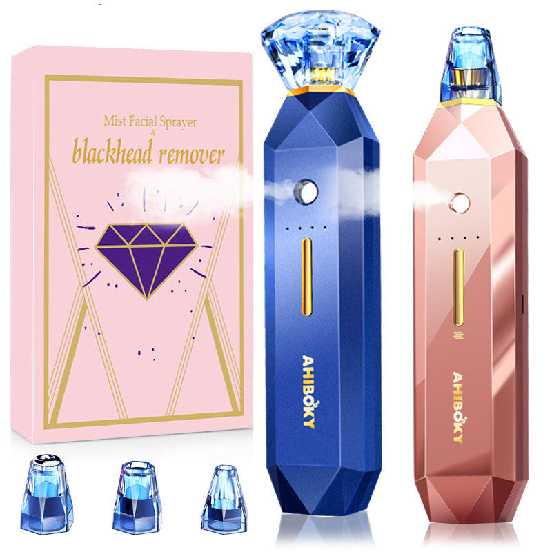 2-IN-1 Blackhead Remover Vacuum Pore Cleaner Acne Remover Mist Facial Sprayer Skin Mouisture Nose Face Deep Cleansing Skin Care - Foreverfly