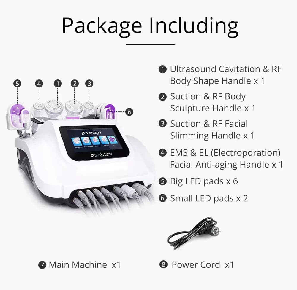 30k Cavitation Fat Removal Machine with 160mw Lipo Laser - Foreverfly