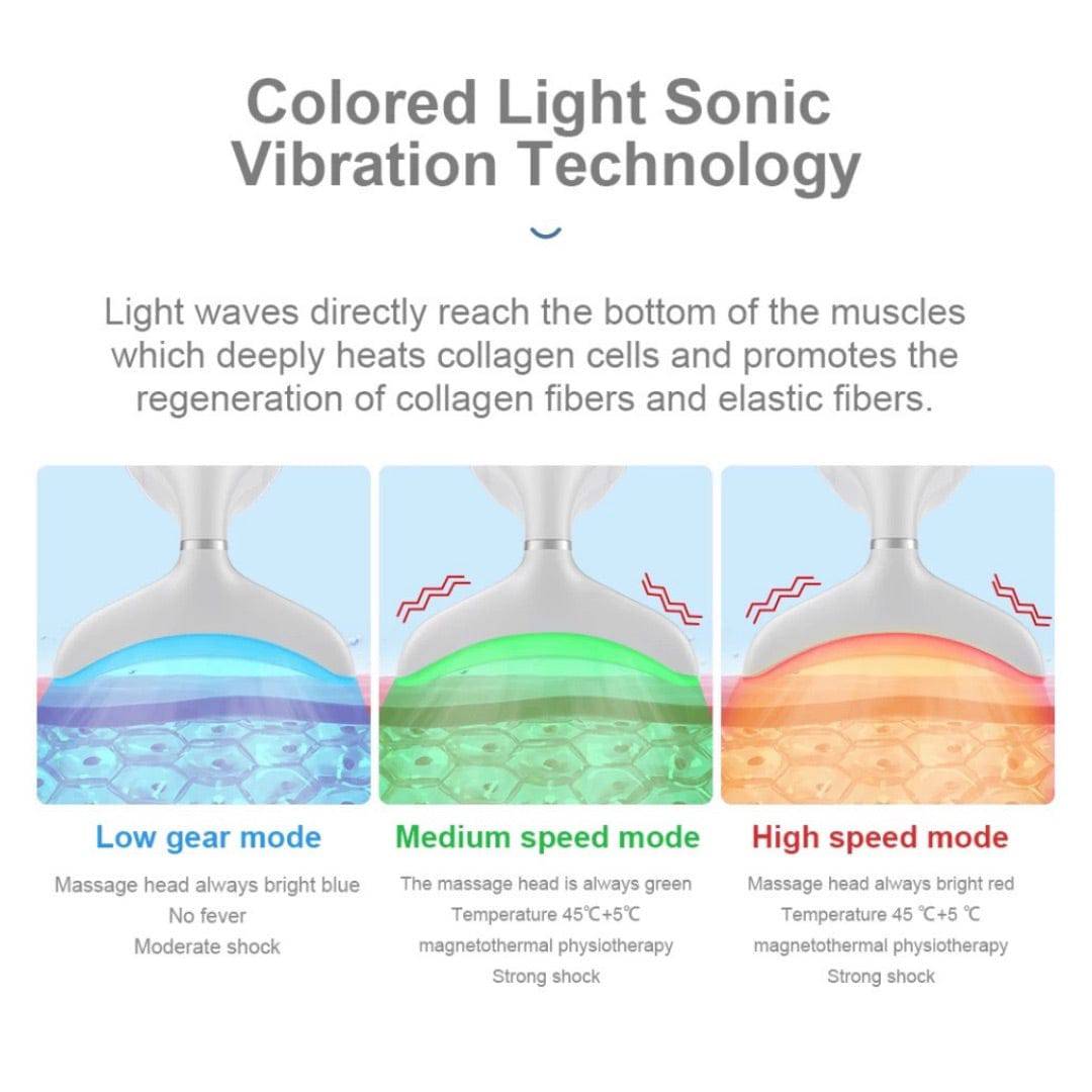 3 Colors LED Face & Neck Massager - Foreverfly