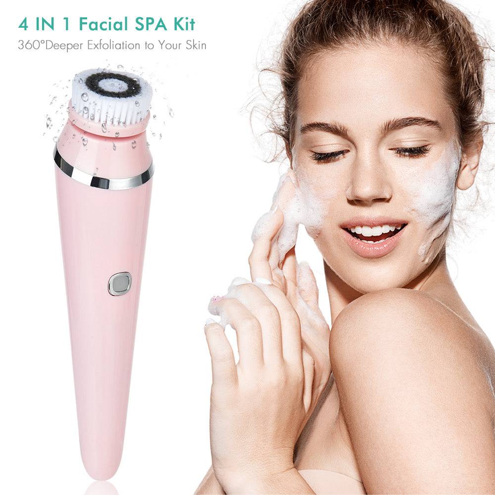 4 in 1 Facial Cleansing Brush Set - Foreverfly