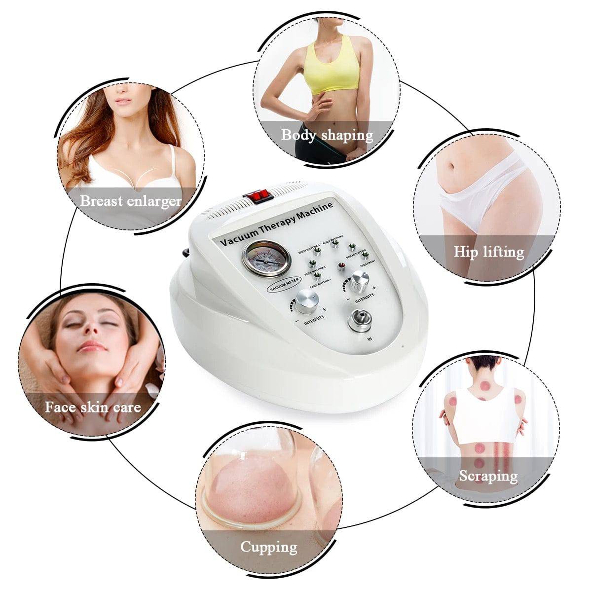 Body Shaping Vacuum Therapy Machine with XXL Cups - Foreverfly