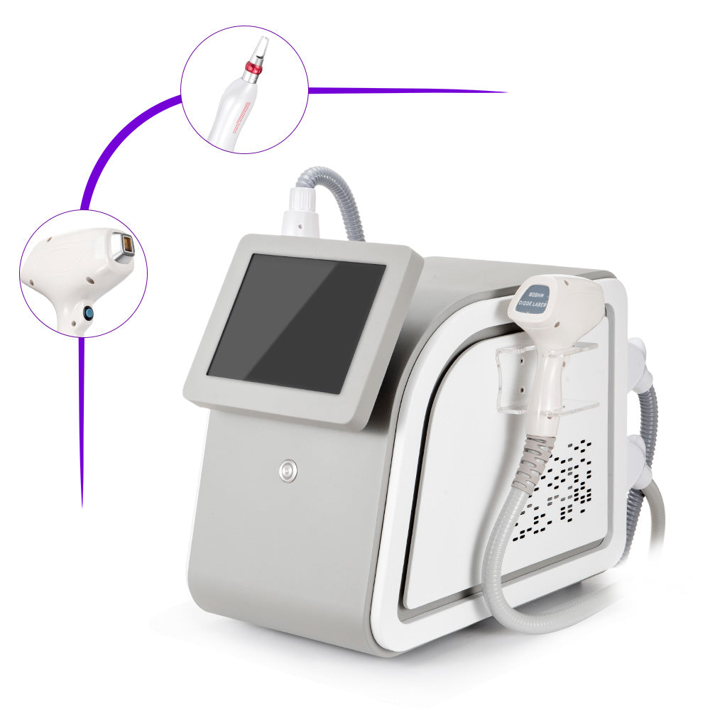 2 In1 DPT 808nm Diode Hair Removal YAG Laser Tattoo Removal Machine - Foreverfly
