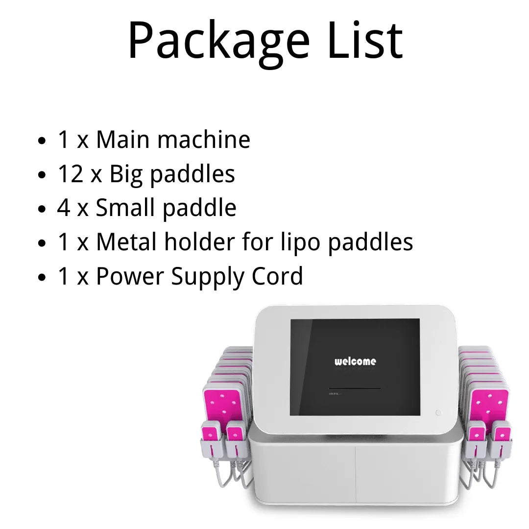 160mw Professional Laser Lipo Machine With 16 Laser Lipo Pads - Foreverfly