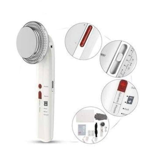 Body Slimming Massager, 7 in 1 EMS Galvanic Photon Wrinkles Remove Beauty Cellulite Firming Machine, with Gloves - Foreverfly