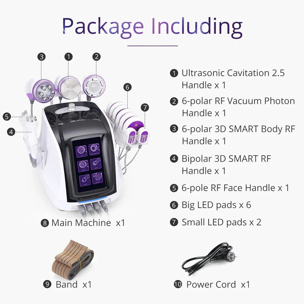 40K 6 In 1 Laser Lipo Cavitation Machine - Foreverfly