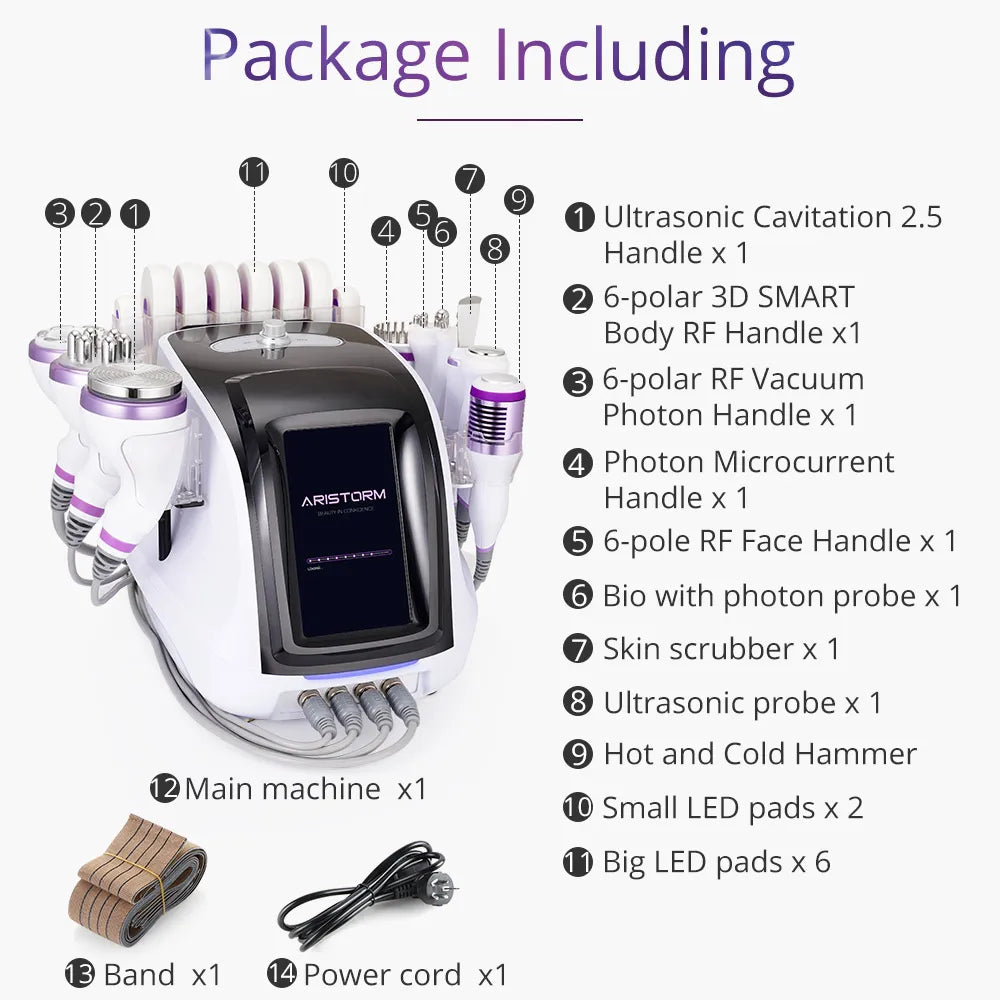 10IN1 Professional Cavitation Machine-Cellulite Removal Skin Lifting Beauty Equipment - Foreverfly