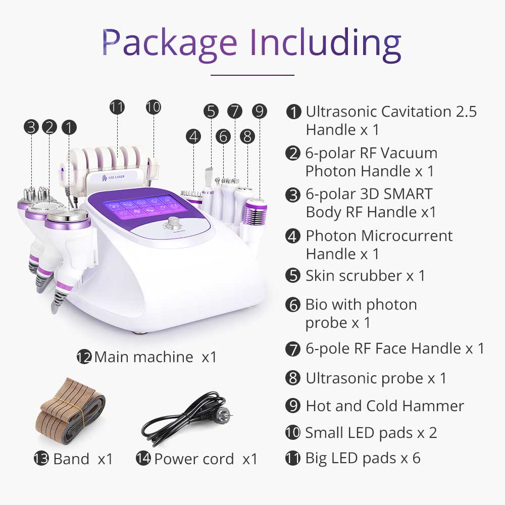 40k Cavitation 2.5 RF Blackhead Removal Skin Scrubber Facial  Machine - Foreverfly