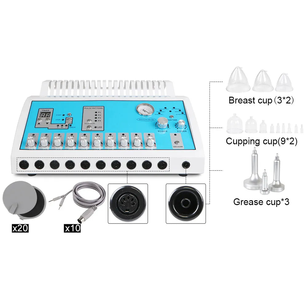 2in1 EMS Microcurrent BIO Body Massage&Vacuum Therapy Machine - Foreverfly