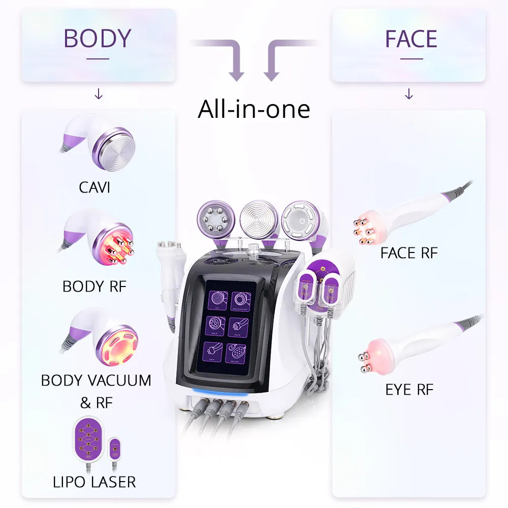 40K 6 In 1 Laser Lipo Cavitation Machine - Foreverfly