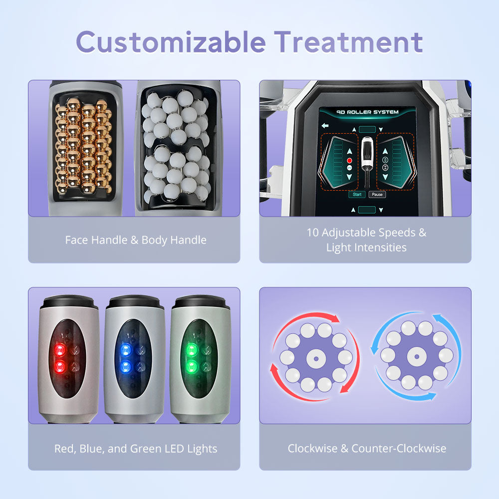 360 Degree Rotating 9D Inner Ball Roller Machine Body Massage Face Lifting - Foreverfly