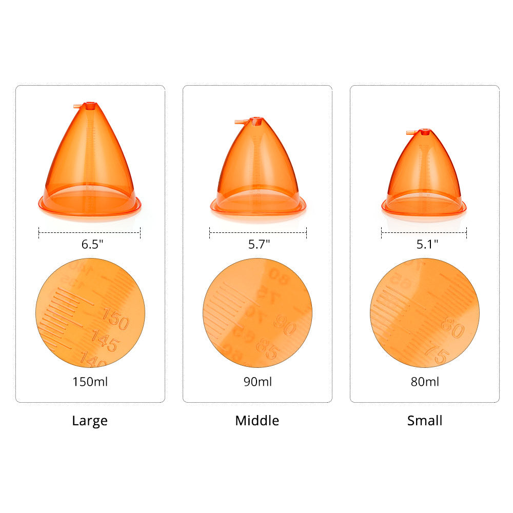 10 Pairs of EMS Pads And 1 Pair Breast Pads Vacumm Cupping Breast Enhancement Machine - Foreverfly