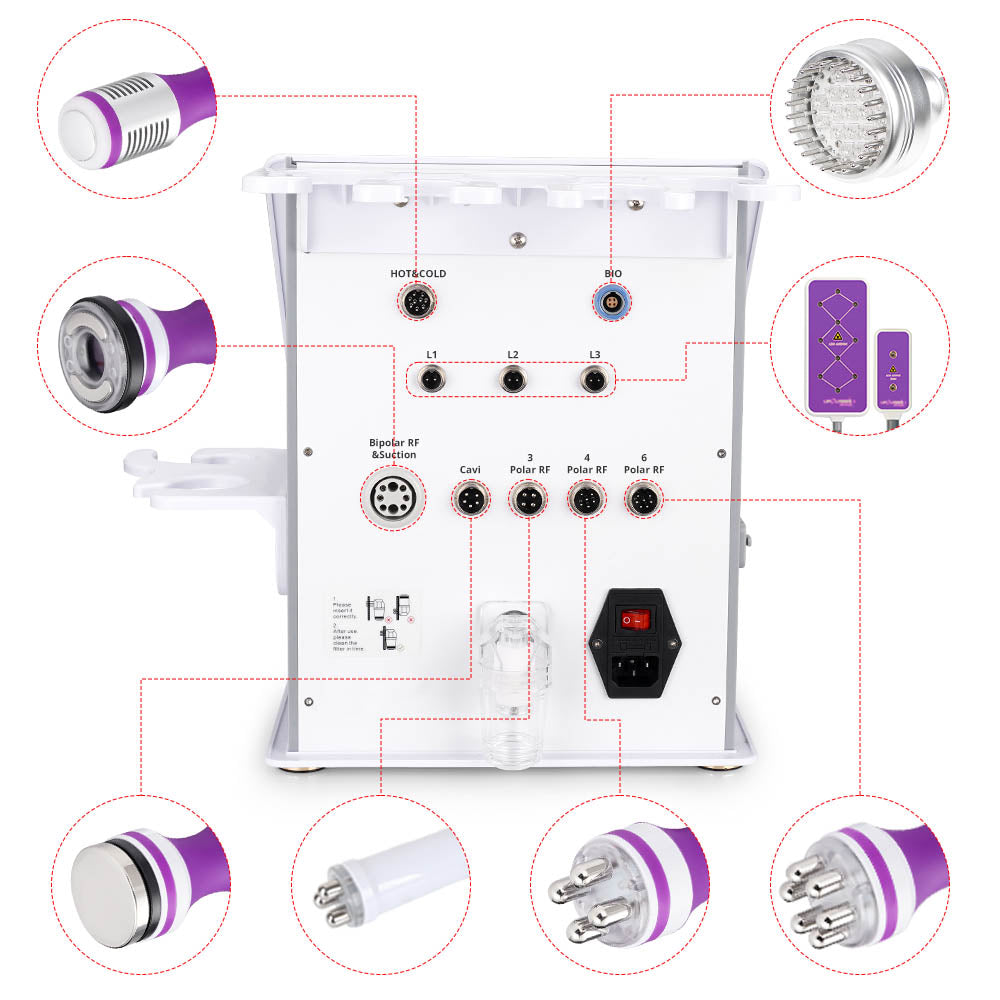40k Cavitation Machine 9 In 1 RF Vacuum Cold Photon Micro Current Slimming Machine - Foreverfly