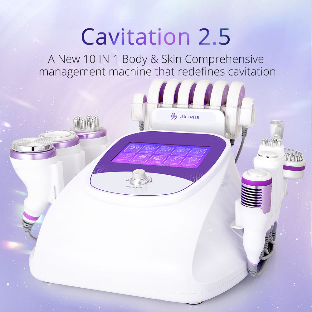 40k Cavitation 2.5 RF Blackhead Removal Skin Scrubber Facial  Machine - Foreverfly