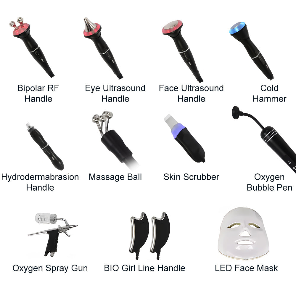 11 In 1 Hydrodermabrasion Beauty Skin System For Facial Care Skin Rejuvenation - Foreverfly