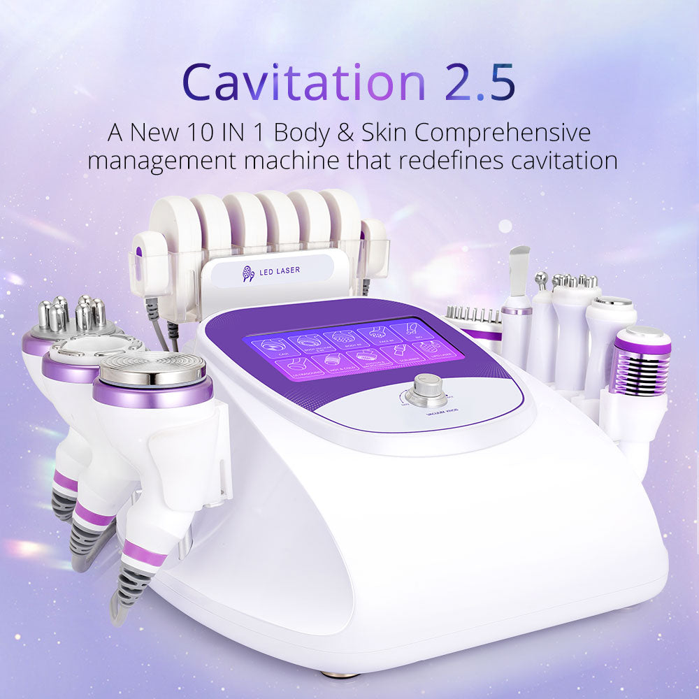 40k Cavitation 2.5 RF Blackhead Removal Skin Scrubber Facial Machine - Foreverfly