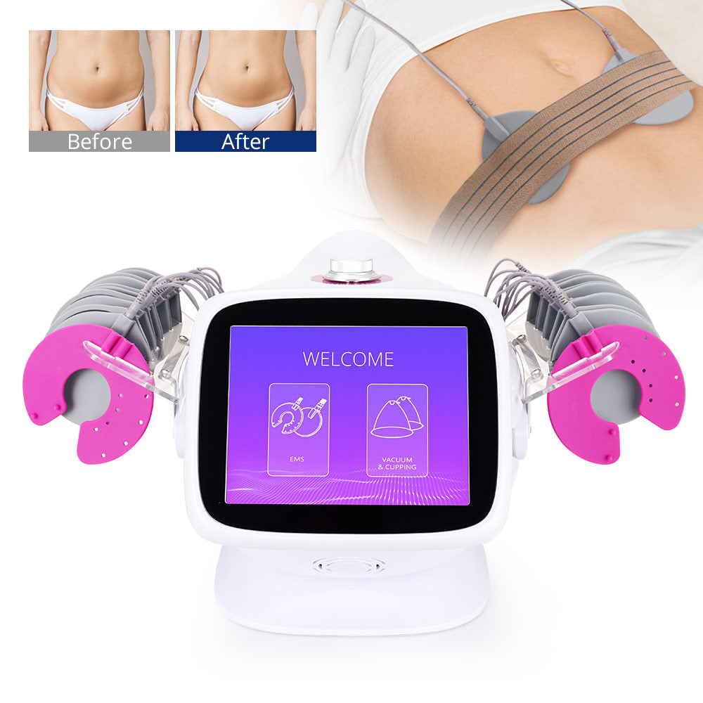 10 Pairs of EMS Pads And 1 Pair Breast Pads Vacumm Cupping Breast Enhancement Machine - Foreverfly