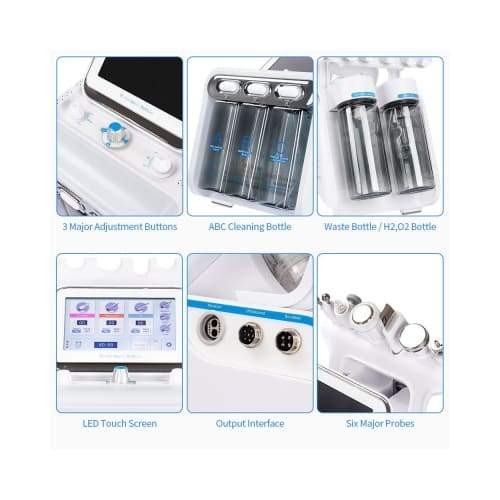 6 in 1 Portable Hydro Dermabrasion Machine Beauty Therapy - beauty tools - Best at home skin tightening devices 2020 - UK - Custom