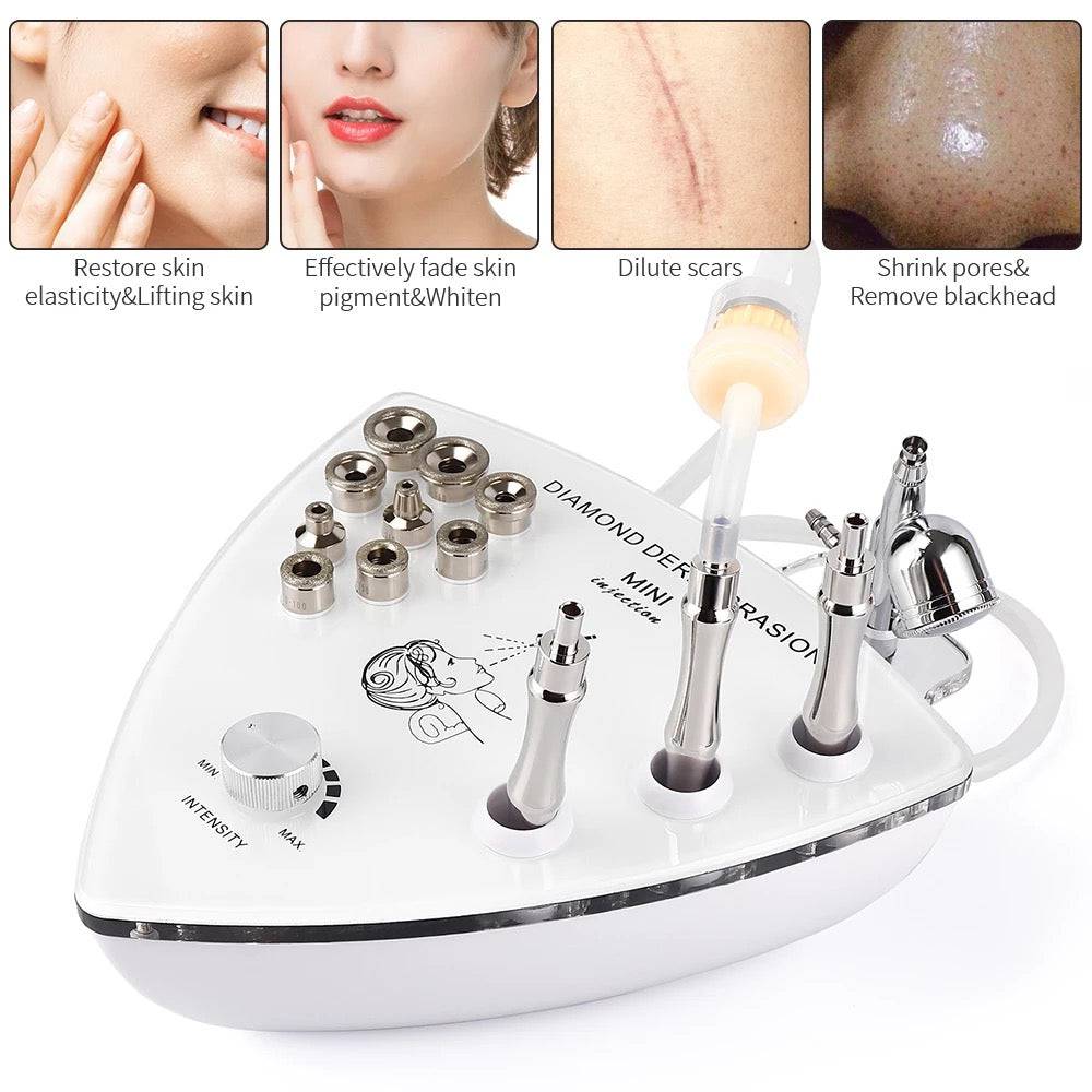 2 in 1 Diamond Microdermabrasion Machine with Water Sprayer - Foreverfly 