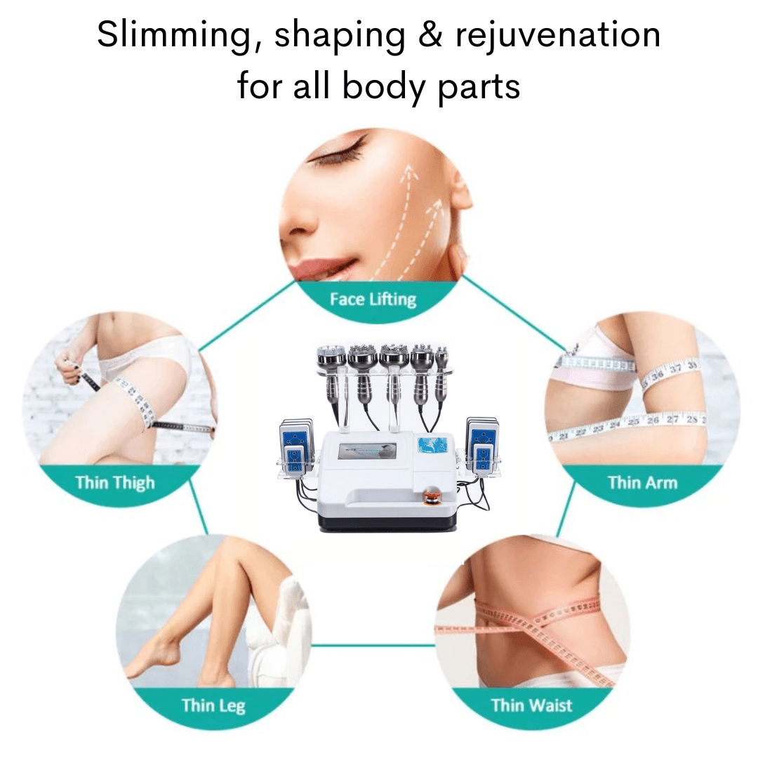 6 in 1 Cavitation Machine with 100mw Lipo Laser - Foreverfly 