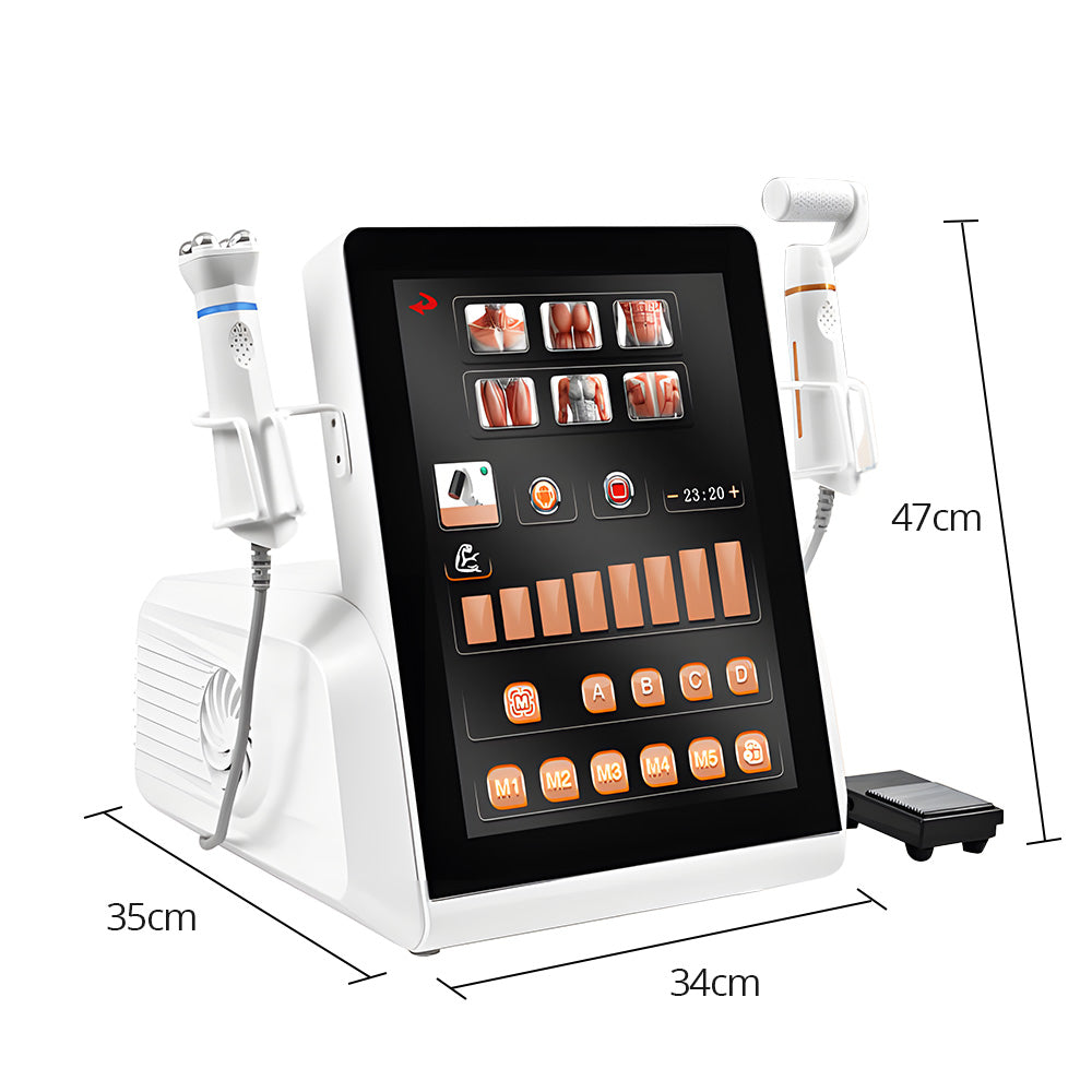 2in1 RF EMS Plasma Facial Beauty Machine Muscle Recovery Winkle Removal - Foreverfly 