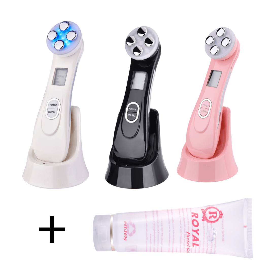 5 in 1 Facial Rejuvenation Device + Conductive Gel - Foreverfly 