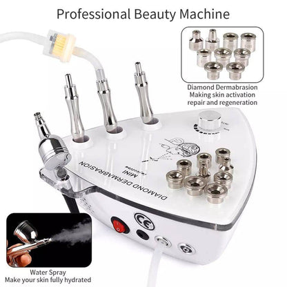 2 in 1 Diamond Microdermabrasion Machine with Water Sprayer - Foreverfly 