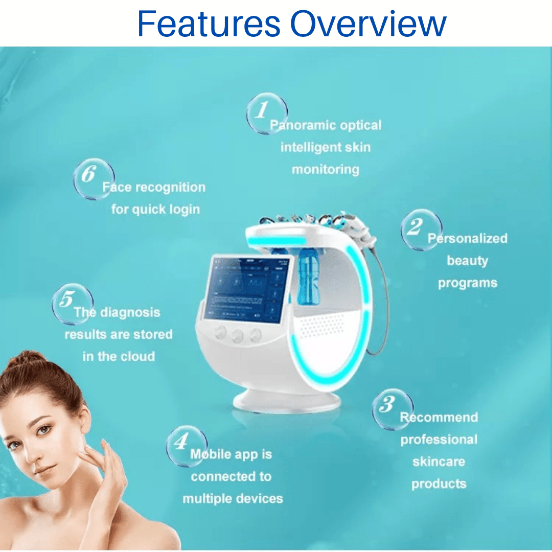 7 in 1 Intelligent Skin Analyzer Hydrafacial Machine - Foreverfly 