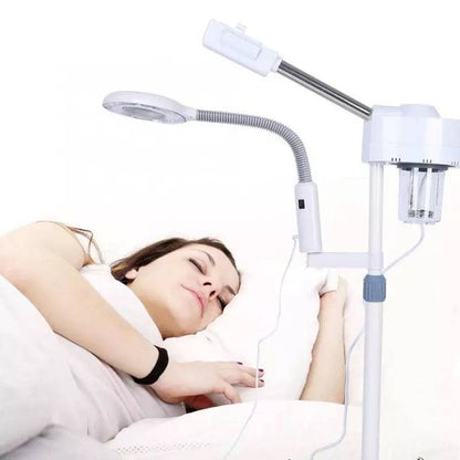 2 in 1 Professional Facial Steamer with Magnification Lamp - Foreverfly 