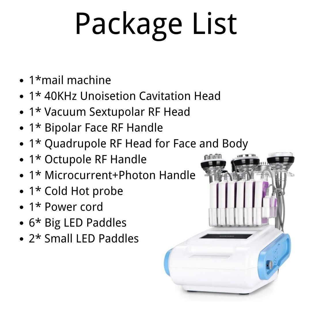 40Khz 8 In 1 Cavitation Machine With 5mw Lipo Laser - Foreverfly 