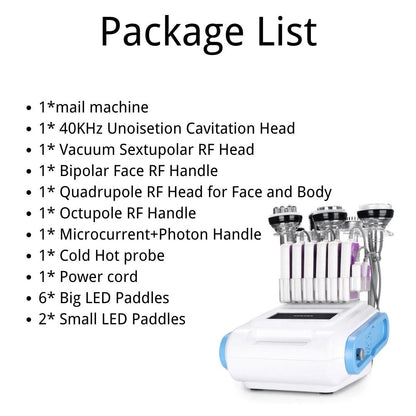 40Khz 8 In 1 Cavitation Machine With 5mw Lipo Laser - Foreverfly 