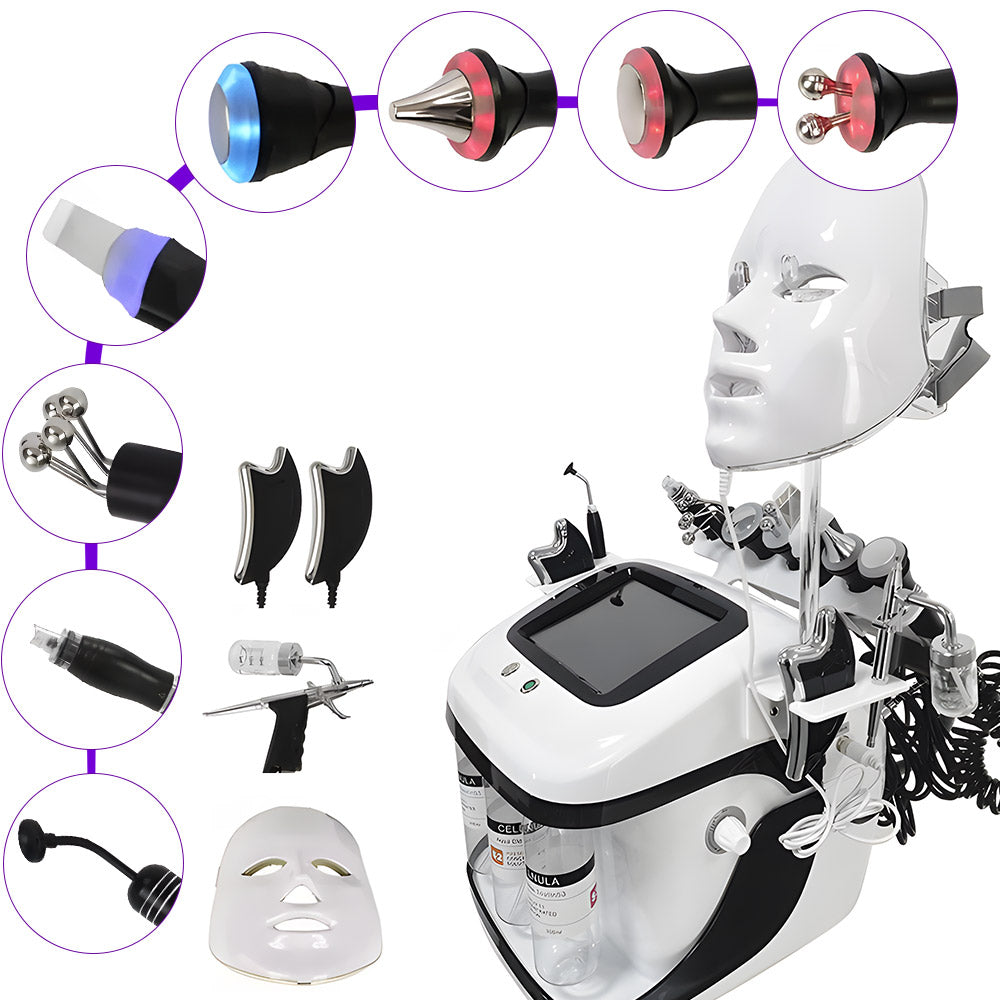 11 In 1 Hydrodermabrasion Beauty Skin System For Facial Care Skin Rejuvenation - Foreverfly 