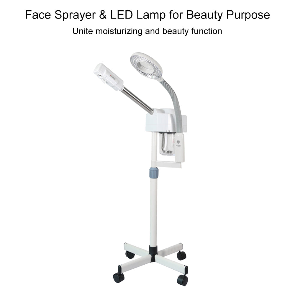 2 In 1 Pro Facial Steamer + 5x Magnifying Lamp Ozone Salon Spa Beauty Equipment - Foreverfly 