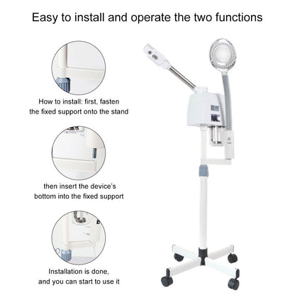 2 In 1 Pro Facial Steamer + 5x Magnifying Lamp Ozone Salon Spa Beauty Equipment - Foreverfly 