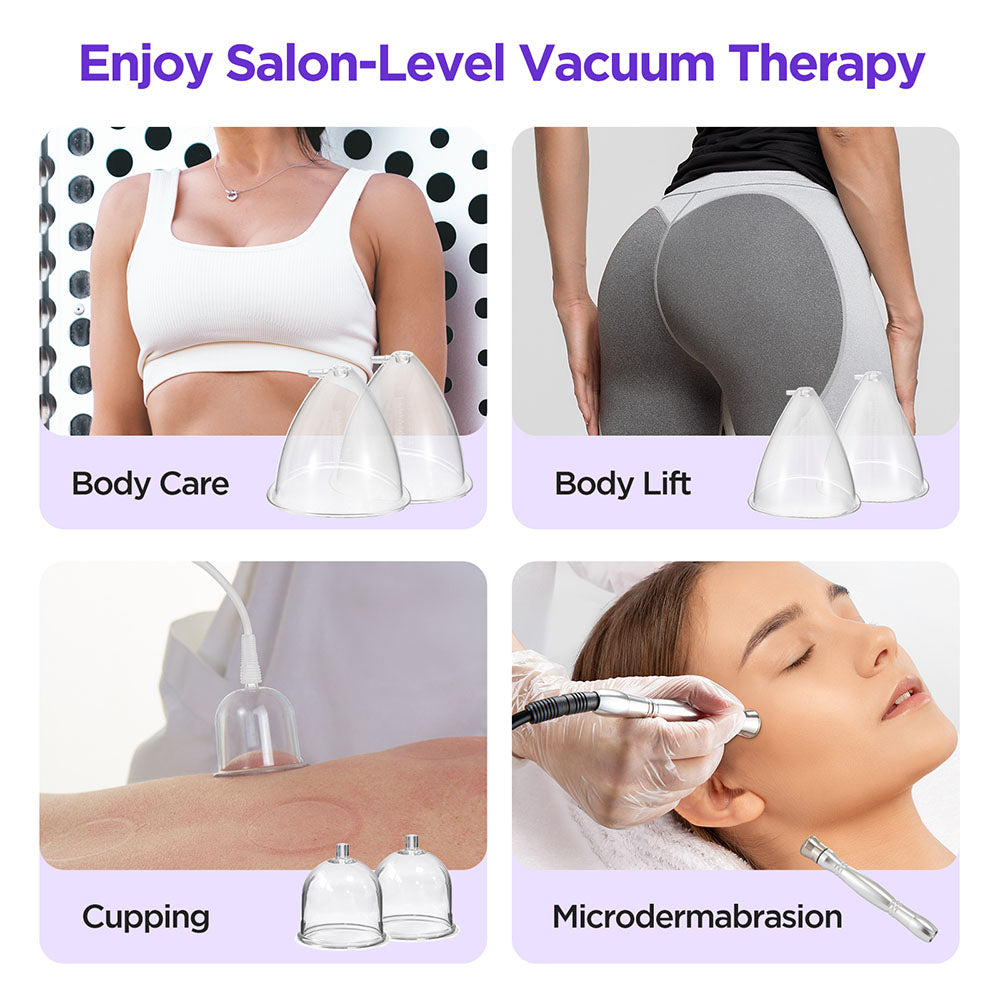 3 In 1 Vacuum Therapy Machine Microdermabrasion Spray Gun For Body Shape Facials - Foreverfly 