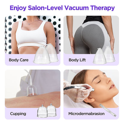 3 In 1 Vacuum Therapy Machine Microdermabrasion Spray Gun For Body Shape Facials - Foreverfly 